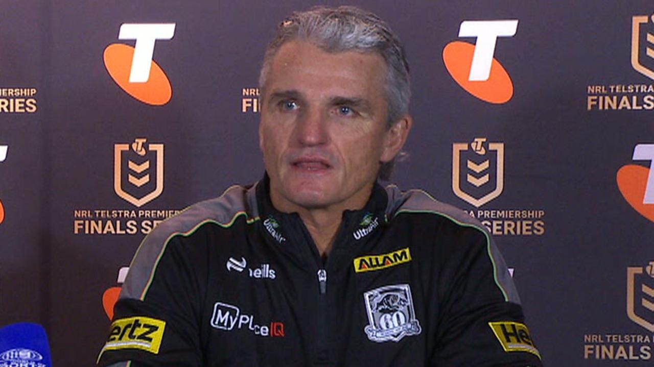Panthers coach Ivan Cleary moved by teammates' support for injured son Nathan