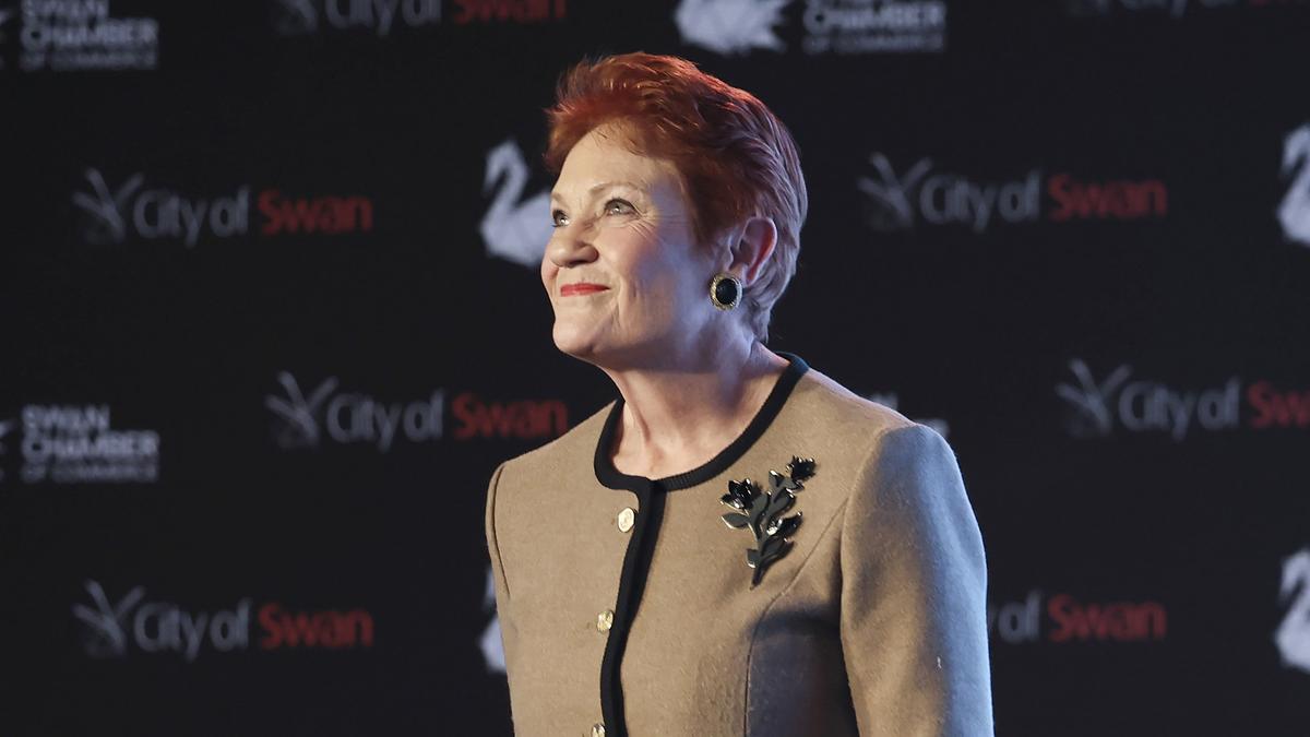 Hanson Reveals Domestic Violence Experience in Perth Speech